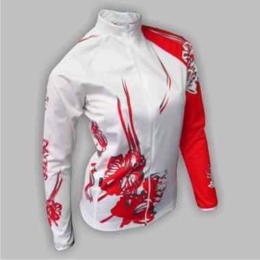 010 Windjacke FLOWERS NO WIND weiss L