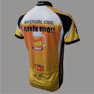 012 Trikot BIER RACE gelb  mit Spruch  M