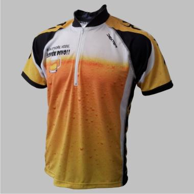 PD 016 Dres PIVO MTB yellow s hláškou