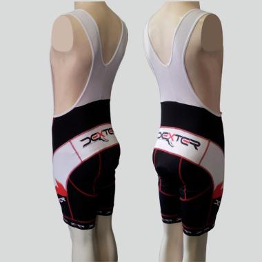 020 Short pants FOOT with braces red L  