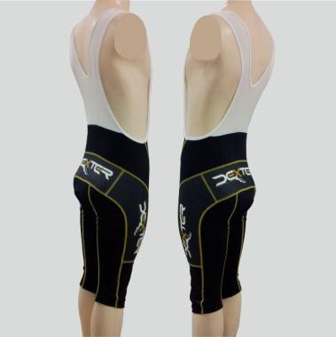 092 Knee pants IMAGE with braces black-gold  M