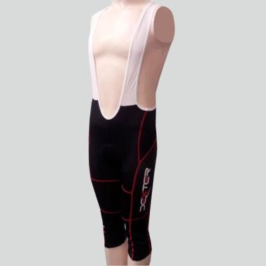 094 Knee pants IMAGE with braces black-red L