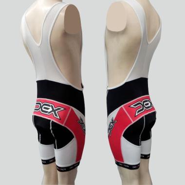 036 Short pants LANCE with braces red  M