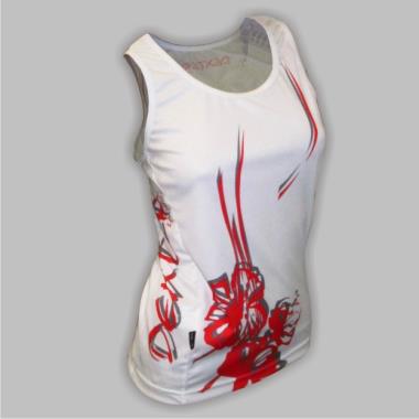 041 Vest FLOWERS white 