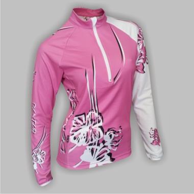 054 Thermo jersey FLOWERS DEXTER pink    XS 