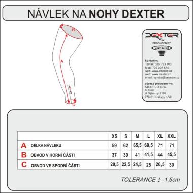 010 Návlek na nohy STANDARD DEXTER LIGHT XXL