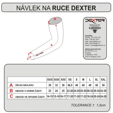 010 Návleky na ruce STANDARD DEXTER LIGHT XL