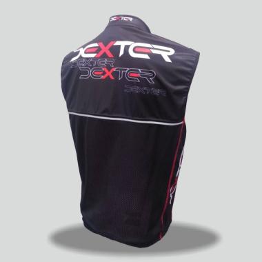 002 Weste DEXTER IMAGE schwarz-rot XXL